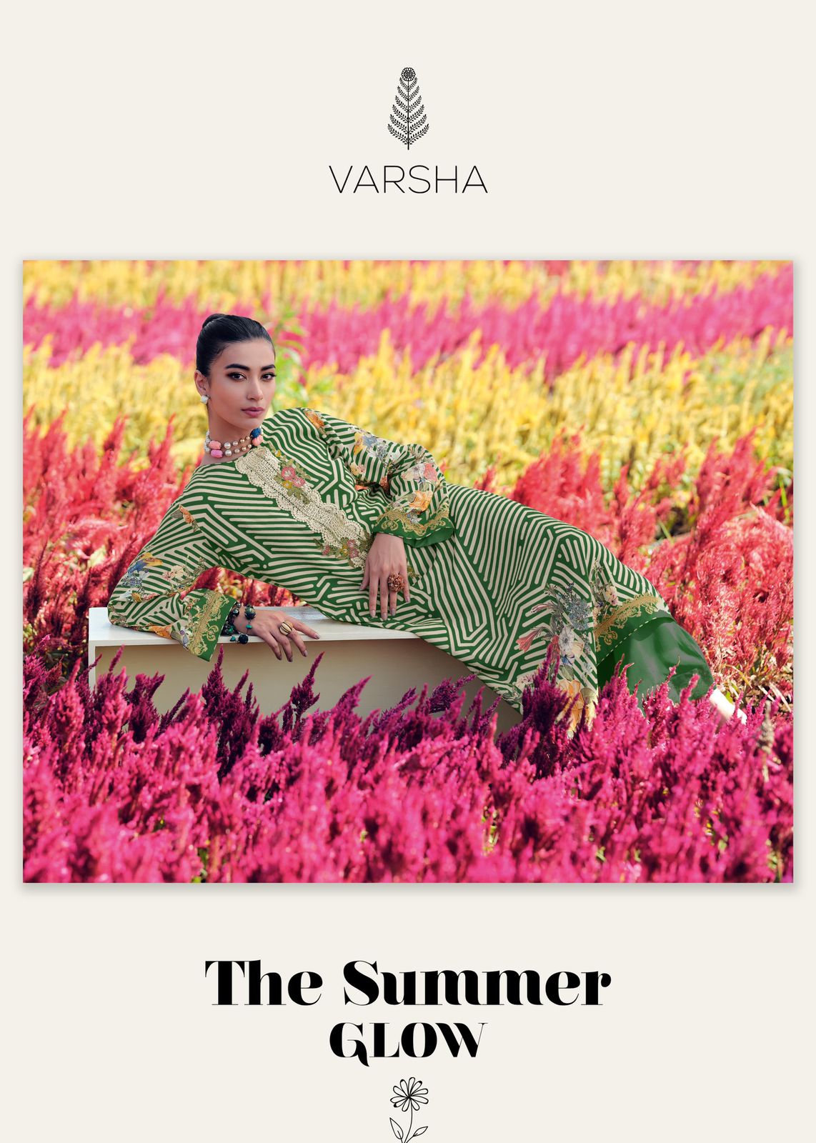 The Summer Glow Varsha Fashions Muslin Plazzo Style Suits