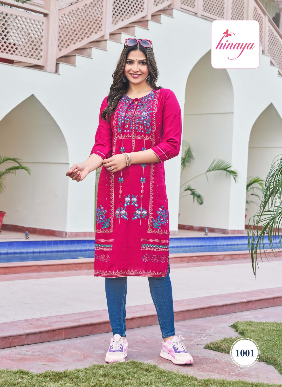 Tiara Vol 1 Hinaya Rayon Straight Cut Kurtis