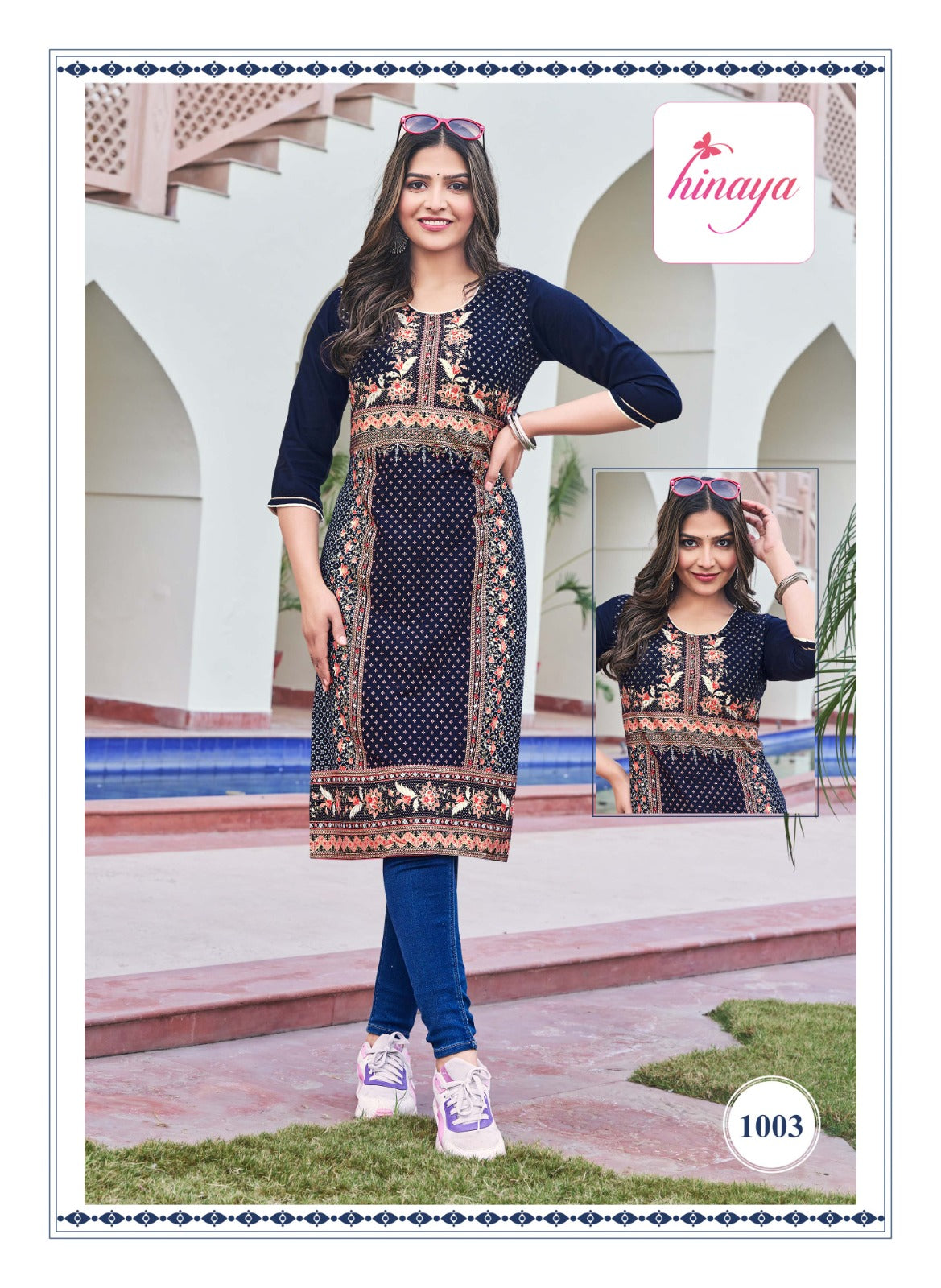 Tiara Vol 1 Hinaya Rayon Straight Cut Kurtis