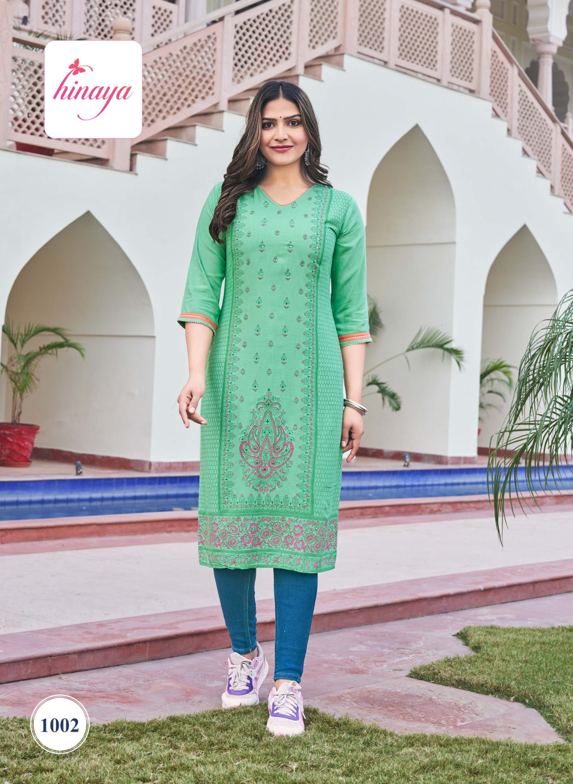 Tiara Vol 1 Hinaya Rayon Straight Cut Kurtis