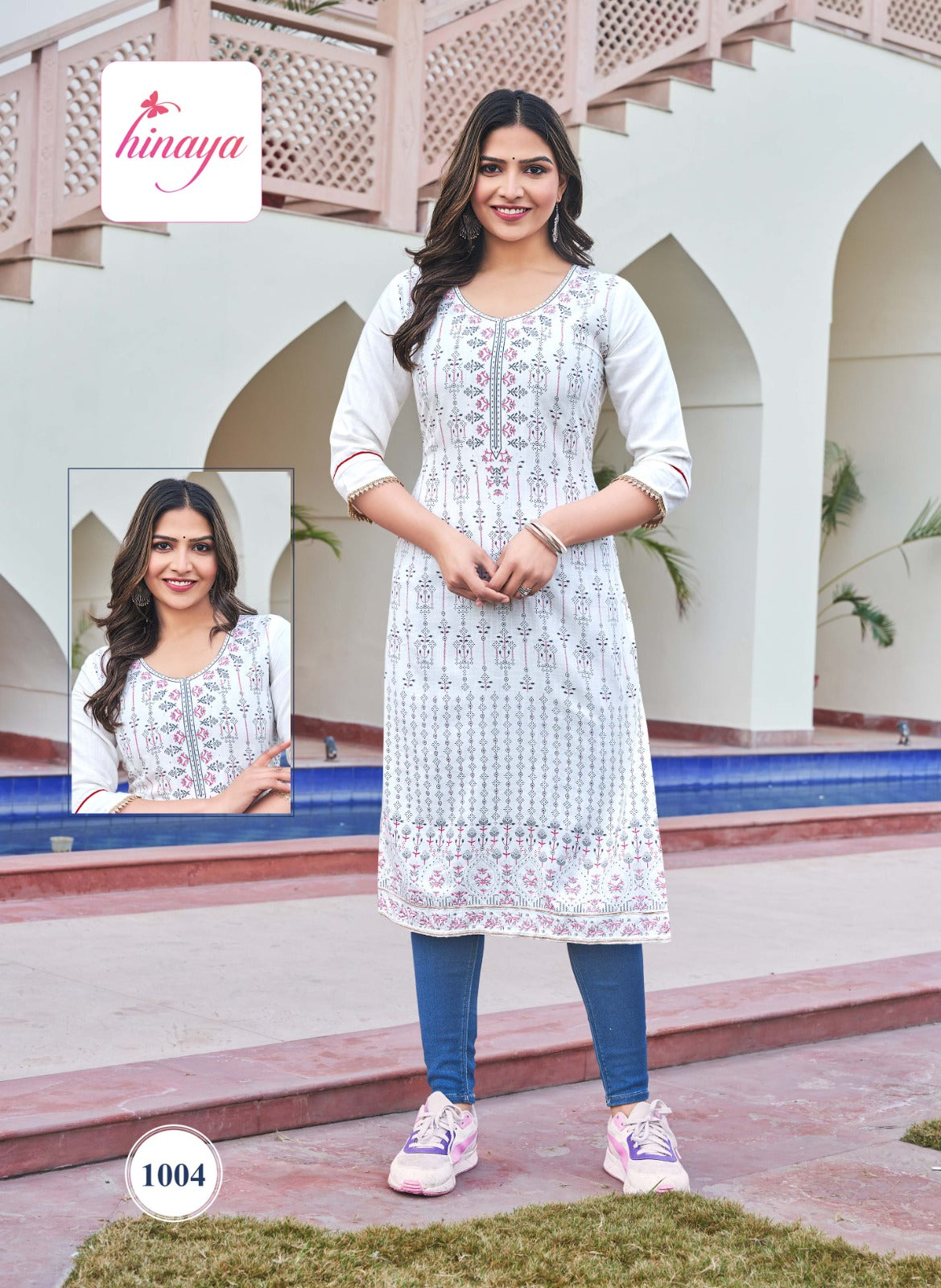 Tiara Vol 1 Hinaya Rayon Straight Cut Kurtis