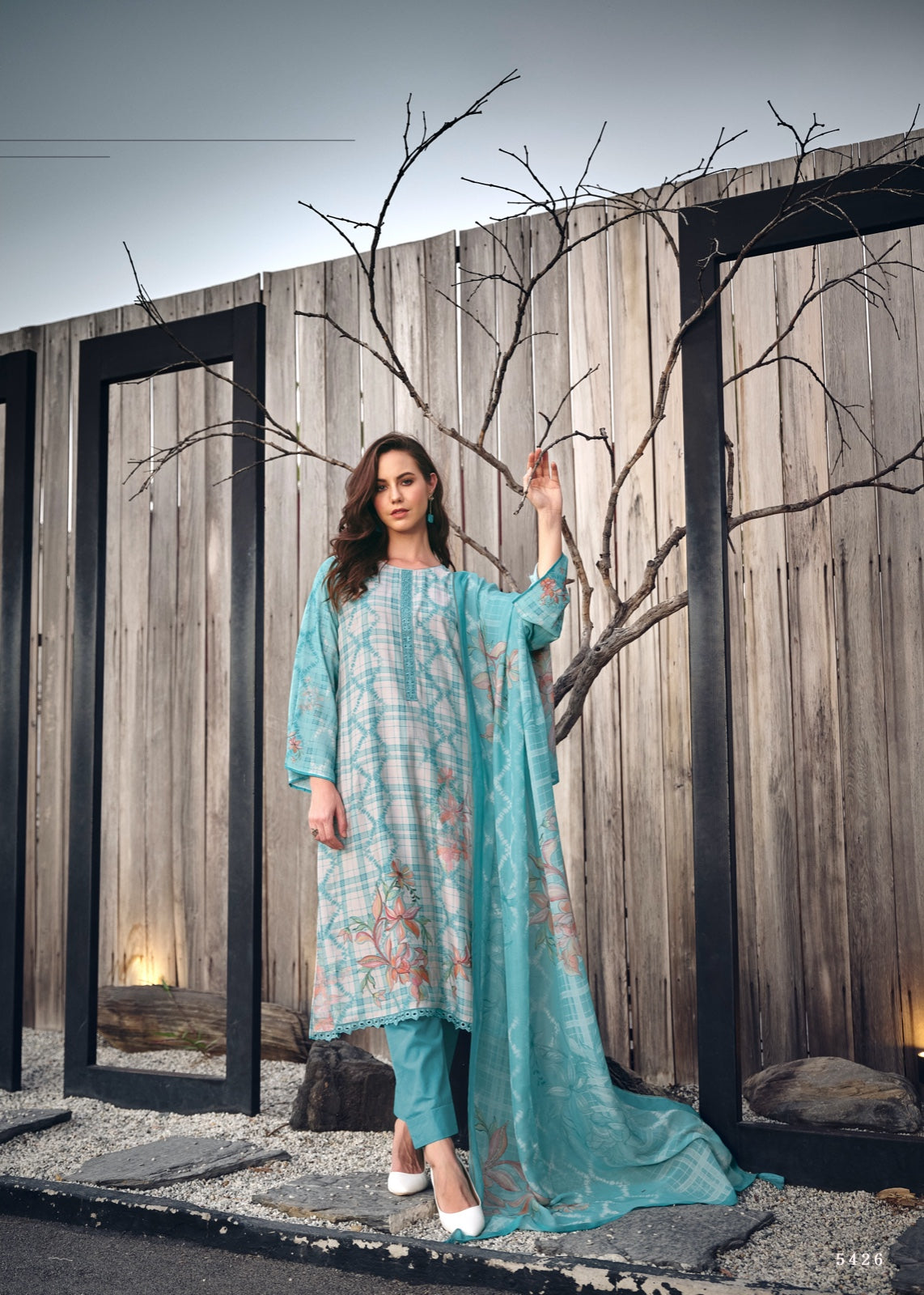 Tieran Prm Trendz Muslin Pant Style Suits