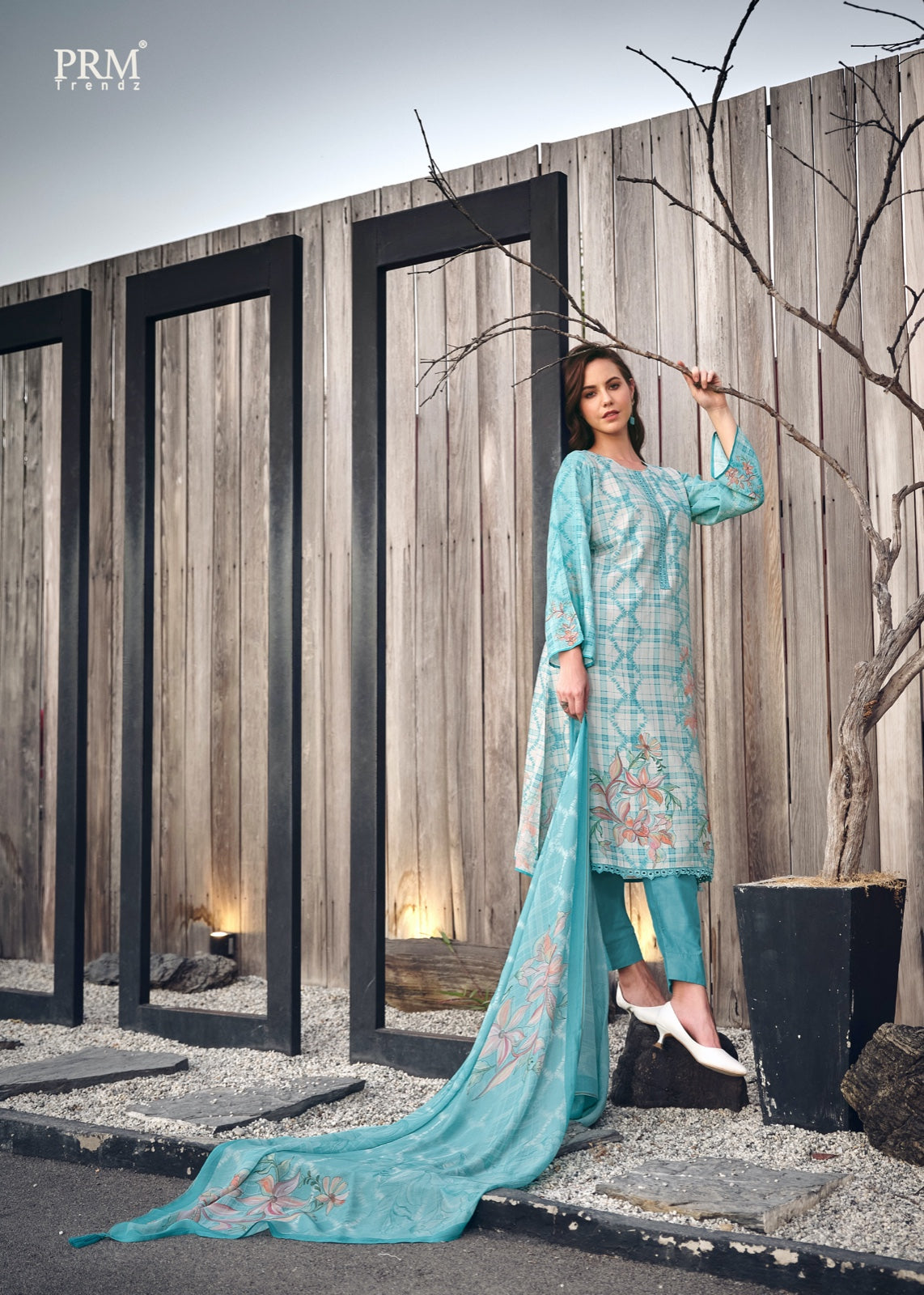 Tieran Prm Trendz Muslin Pant Style Suits