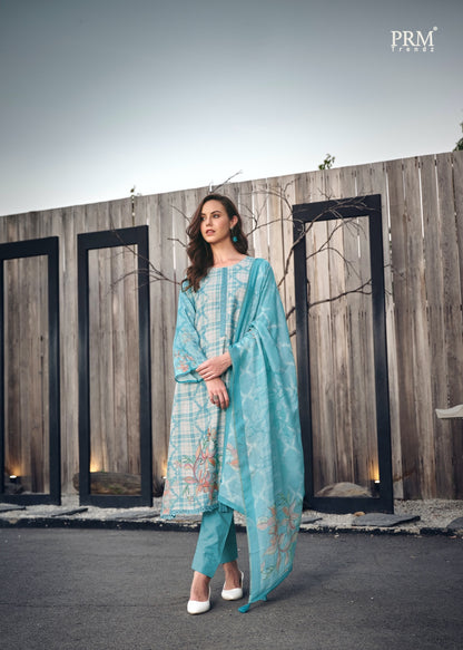 Tieran Prm Trendz Muslin Pant Style Suits
