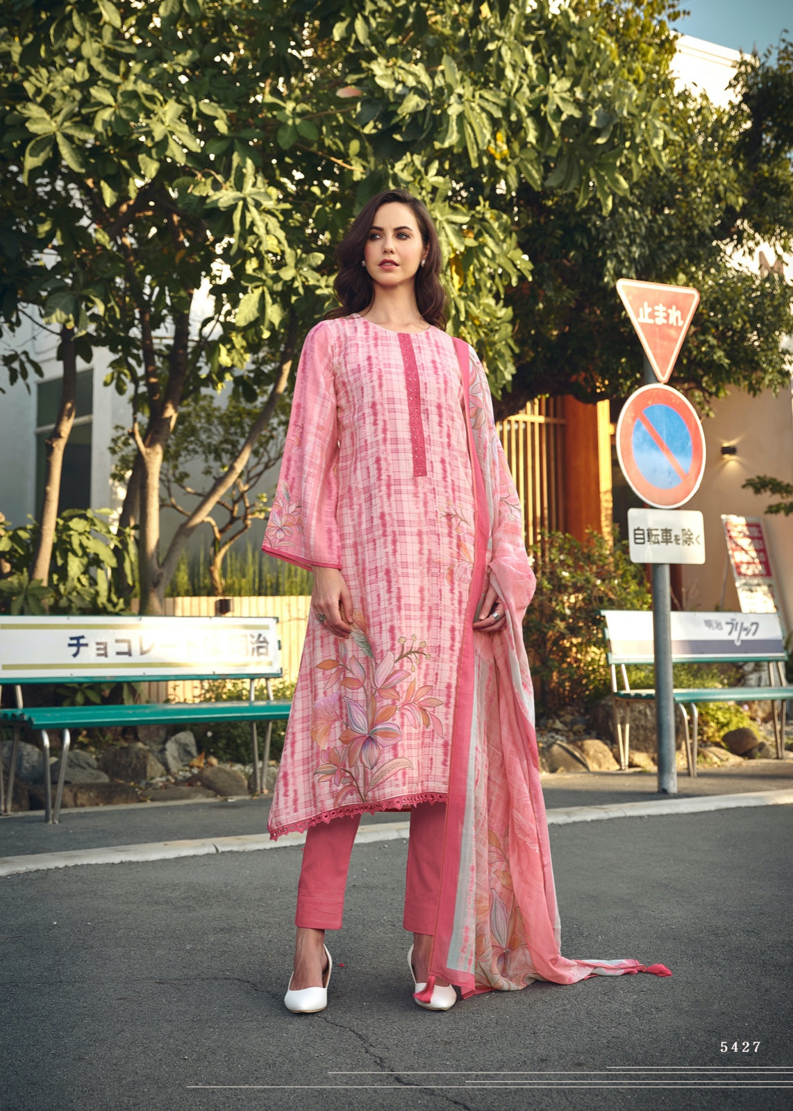 Tieran Prm Trendz Muslin Pant Style Suits
