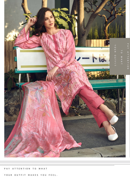 Tieran Prm Trendz Muslin Pant Style Suits