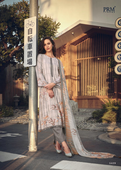 Tieran Prm Trendz Muslin Pant Style Suits