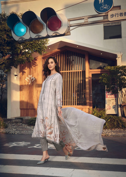 Tieran Prm Trendz Muslin Pant Style Suits