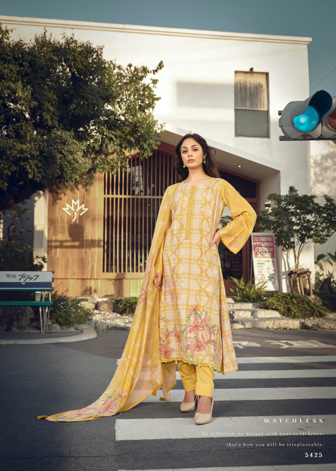 Tieran Prm Trendz Muslin Pant Style Suits