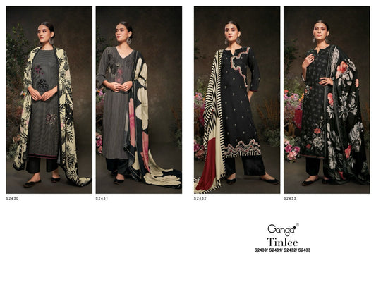 Tinlee Ganga Cotton Plazzo Style Suits