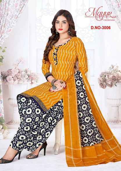 Traditional Vol 3 Mayur Creation Cotton Dress Material