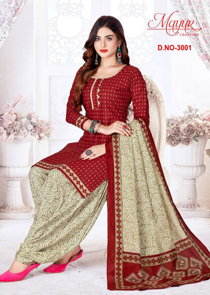Traditional Vol 3 Mayur Creation Cotton Dress Material