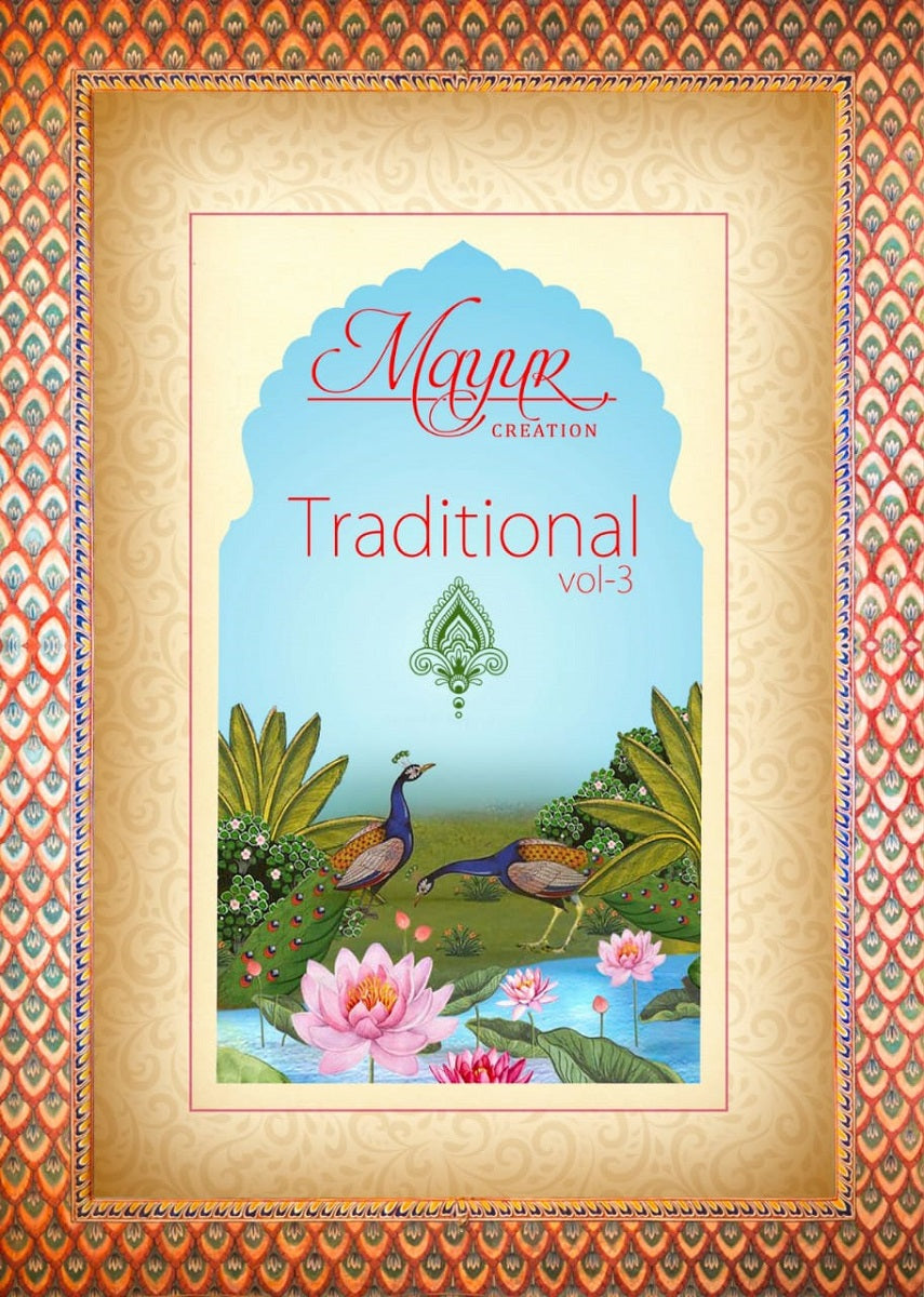Traditional Vol 3 Mayur Creation Cotton Dress Material