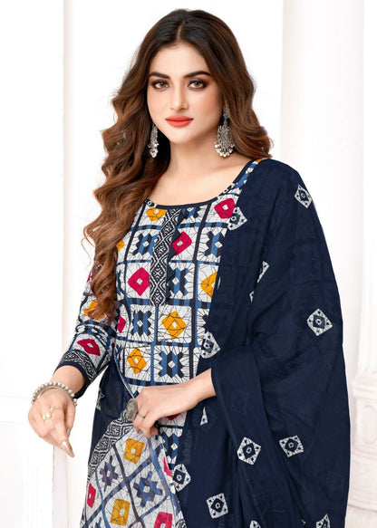 Trendy Batik Mayur Creation Cotton Dress Material