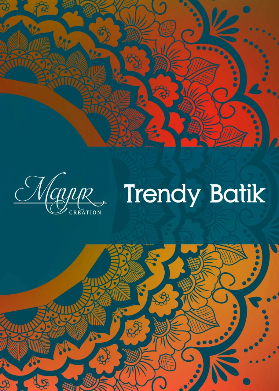 Trendy Batik Mayur Creation Cotton Dress Material