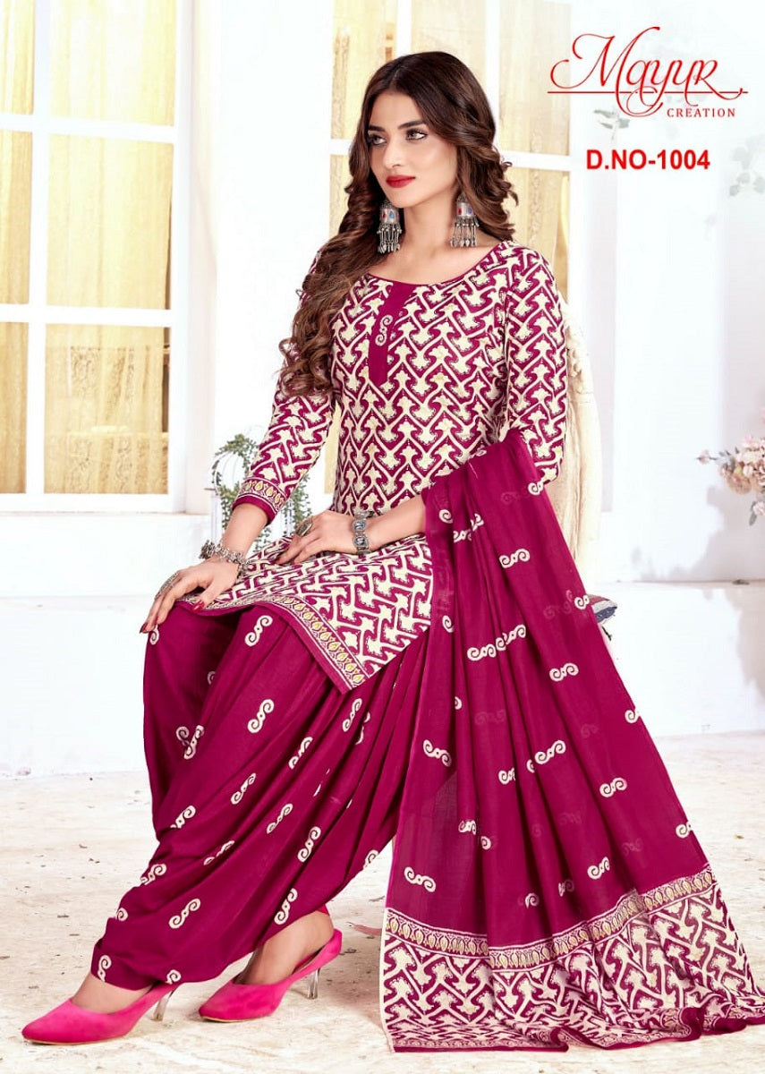 Buy DRAVINAM Trends Women's Unstitch Digital Printed Jam Cotton Suit Fabric  With Embroidery And Musline Dupatta/Chunni | Unstitched Kurta Set | Salwar  Suits For Women | Dress Material For Women (Red) Online