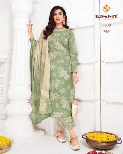 Trendy Cotton Vol 58 Suryajyoti Cotton Dress Material
