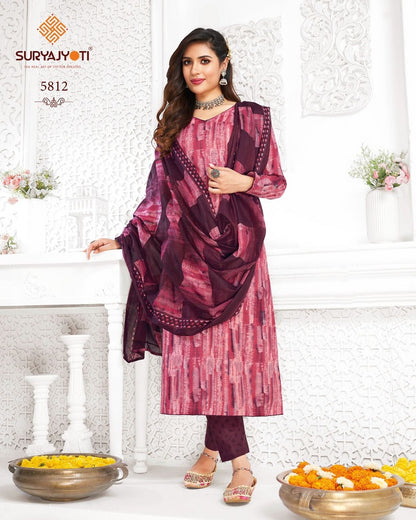 Trendy Cotton Vol 58 Suryajyoti Cotton Dress Material