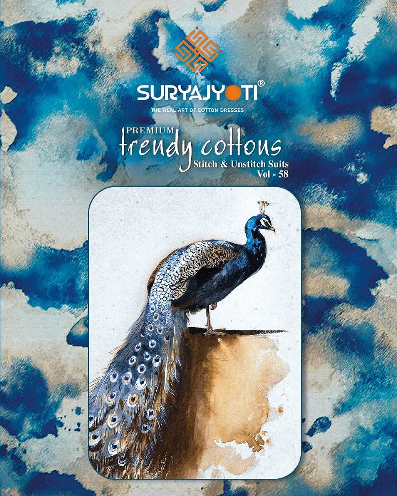Trendy Cotton Vol 58 Suryajyoti Cotton Dress Material