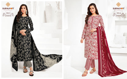 Trendy Cotton Vol 59 Suryajyoti Cotton Dress Material