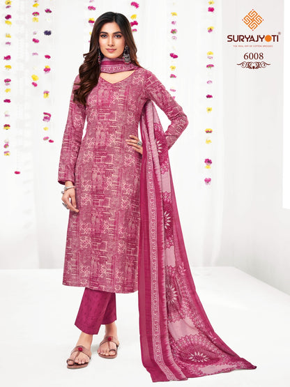 Trendy Cotton Vol 60 Suryajyoti Readymade Pant Style Suits
