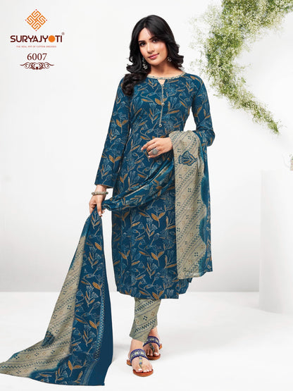 Trendy Cotton Vol 60 Suryajyoti Readymade Pant Style Suits