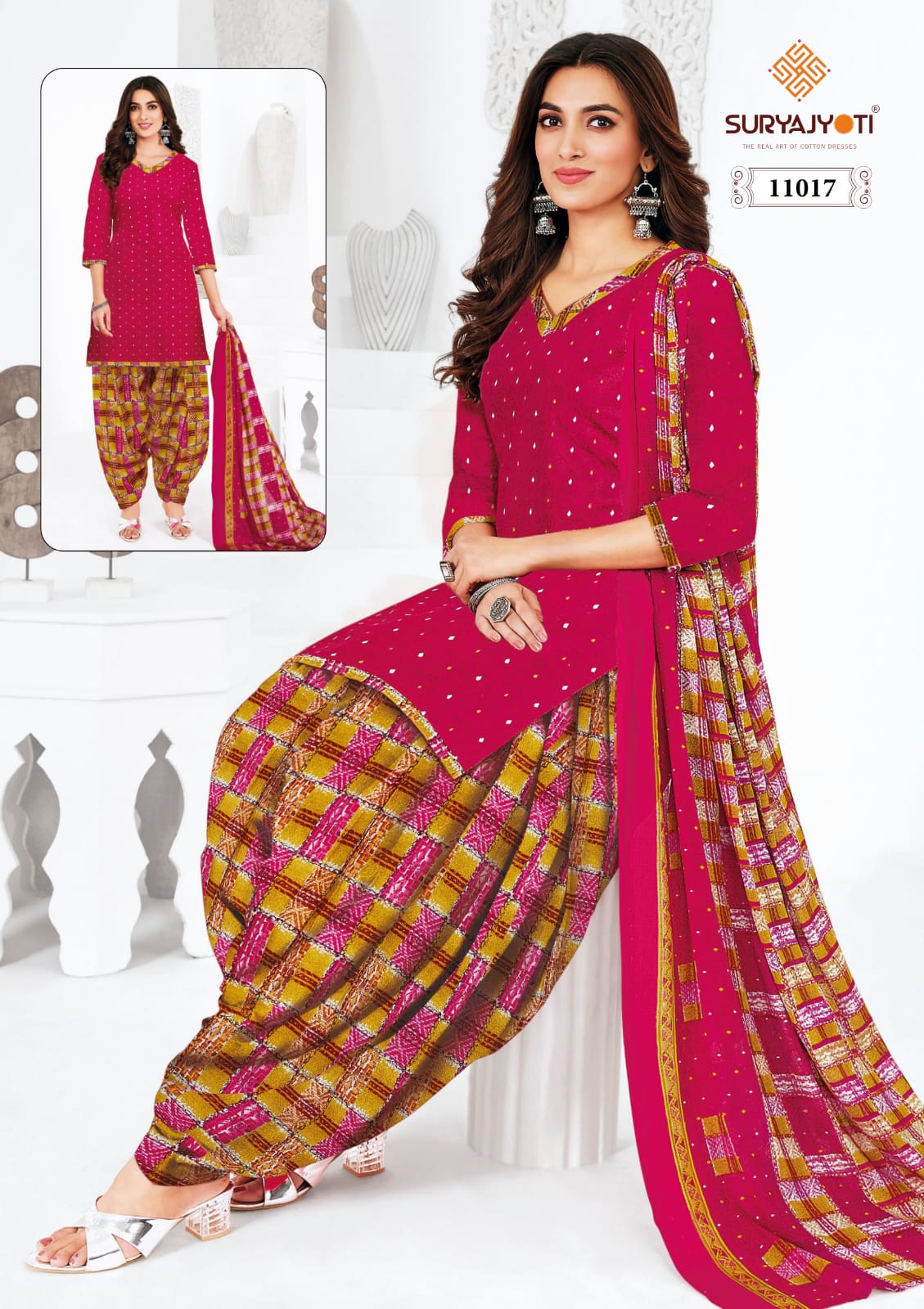 Trendy Patiyala Vol 11 Suryajyoti Cotton Dress Material