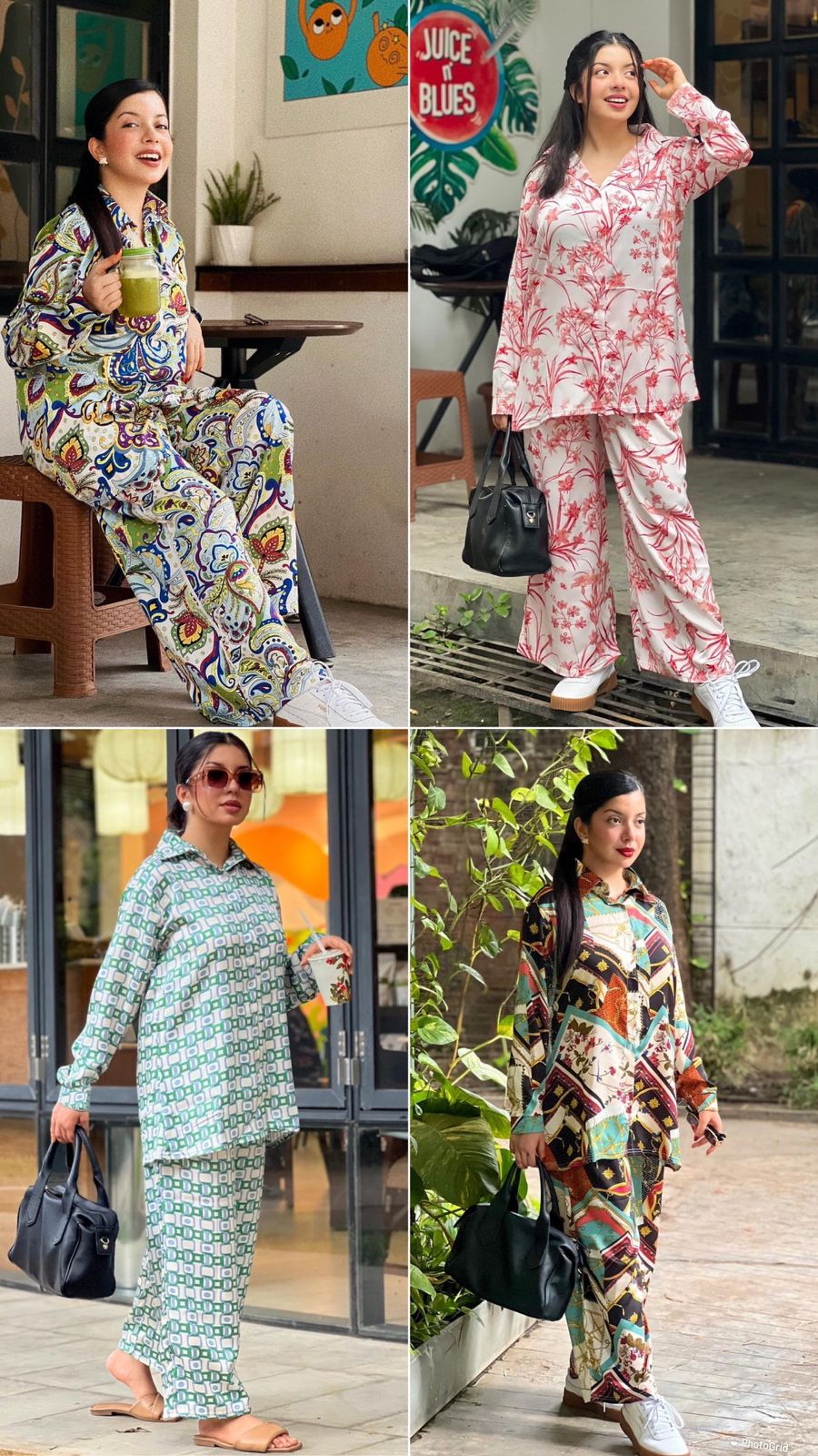 Trendy Prints Bluehills Co Ord Set