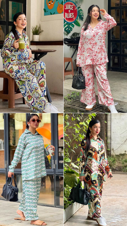 Trendy Prints Bluehills Co Ord Set