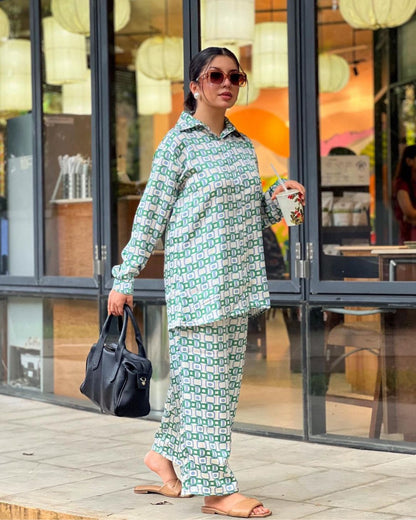 Trendy Prints Bluehills Co Ord Set