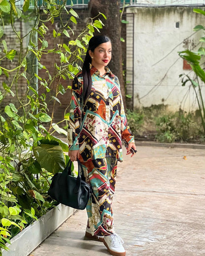 Trendy Prints Bluehills Co Ord Set