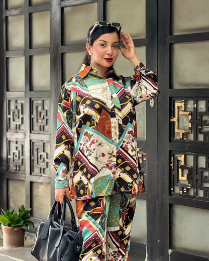 Trendy Prints Bluehills Co Ord Set