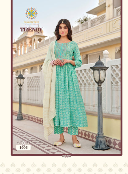 Trendy Vol 1 Passion Tree Capsule Readymade Pant Style Suits
