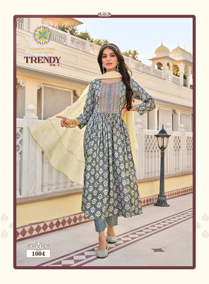 Trendy Vol 1 Passion Tree Capsule Readymade Pant Style Suits