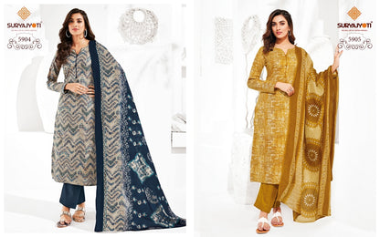 Trendy Vol 59 Suryajyoti Cotton Readymade Pant Style Suits