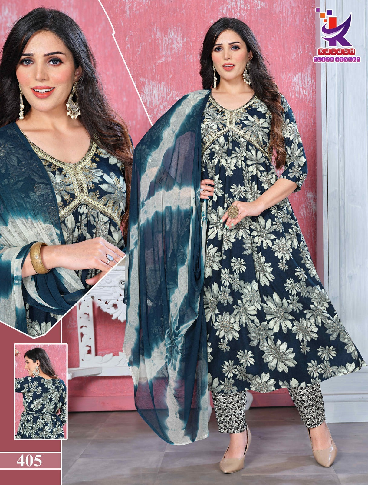 Trendy Wave Mlm Kalash Lifestyle Rayon Readymade Pant Style Suits