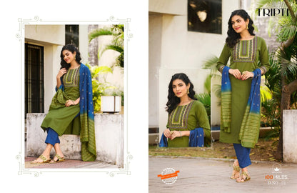 Tripti 100 Miles Readymade Pant Style Suits