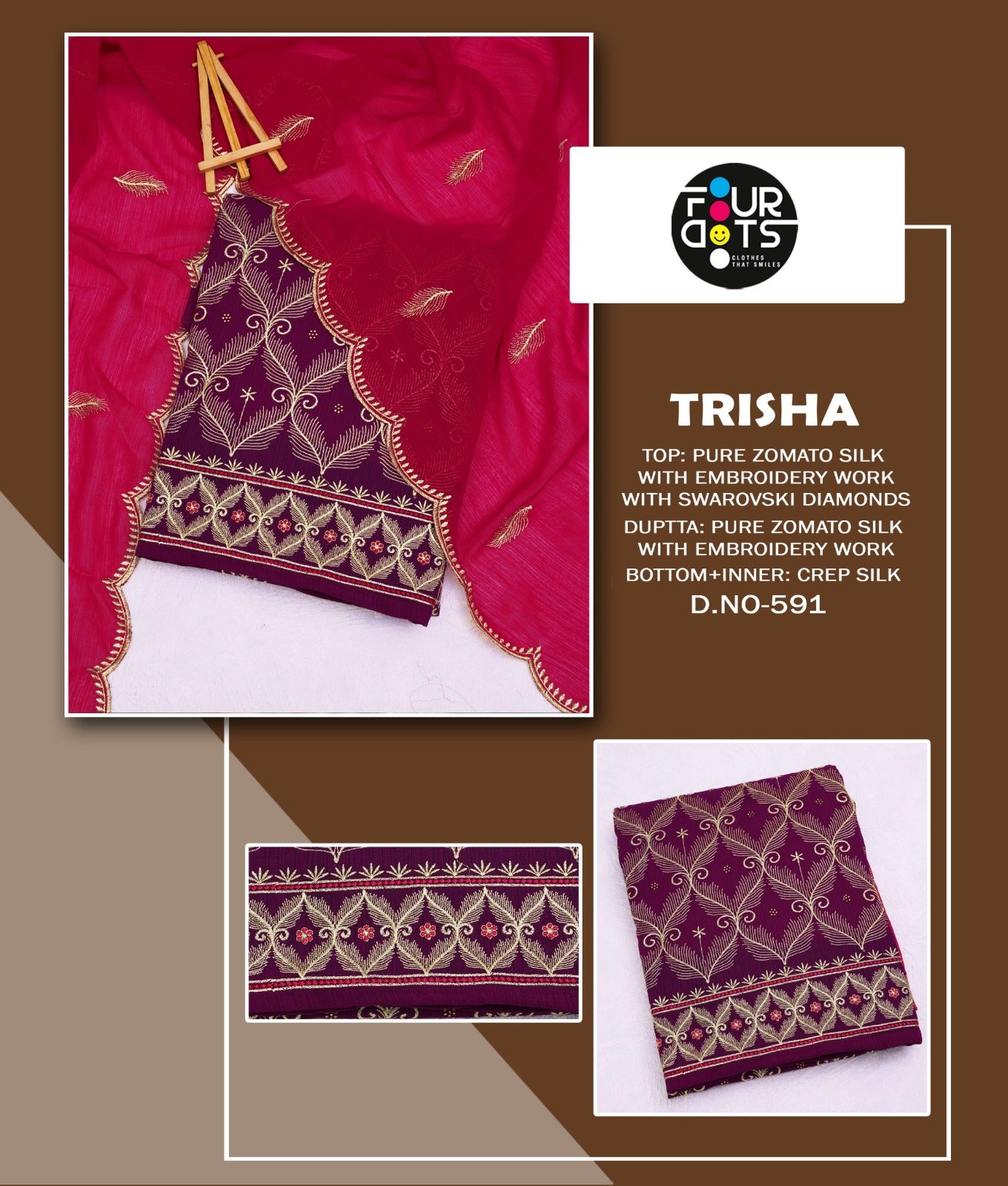 Trisha Four Dots Zomato Salwar Suits