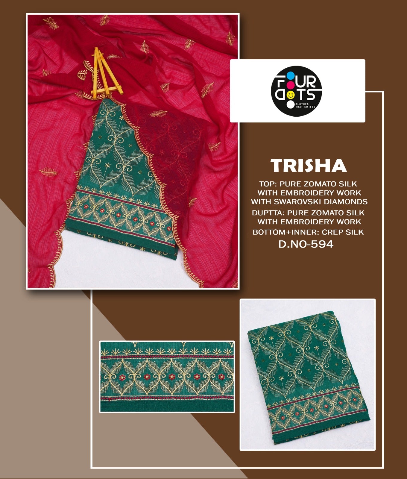 Trisha Four Dots Zomato Salwar Suits