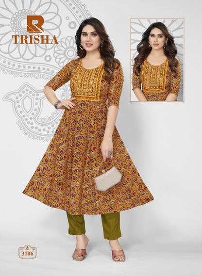 Trisha Raashi Rayon Anarkali Kurtis