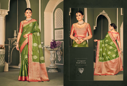 Trisha Royal Pankh Tissue Silk Sarees