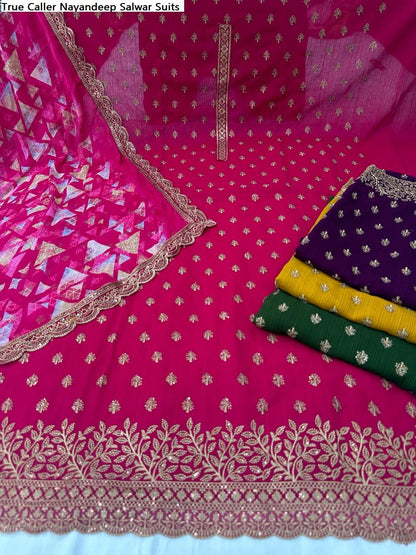 True Caller Nayandeep Georgette Salwar Suits