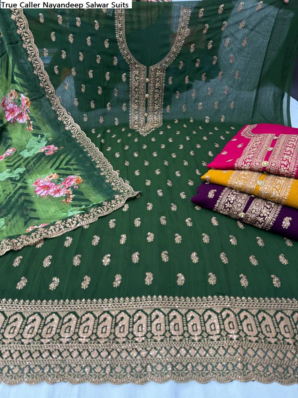 True Caller Nayandeep Georgette Salwar Suits