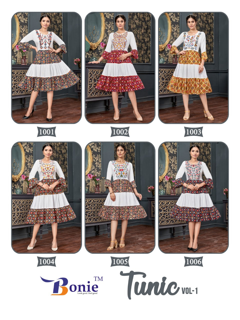 Tunic Vol 1 Bonie Rayon Short Kurtis