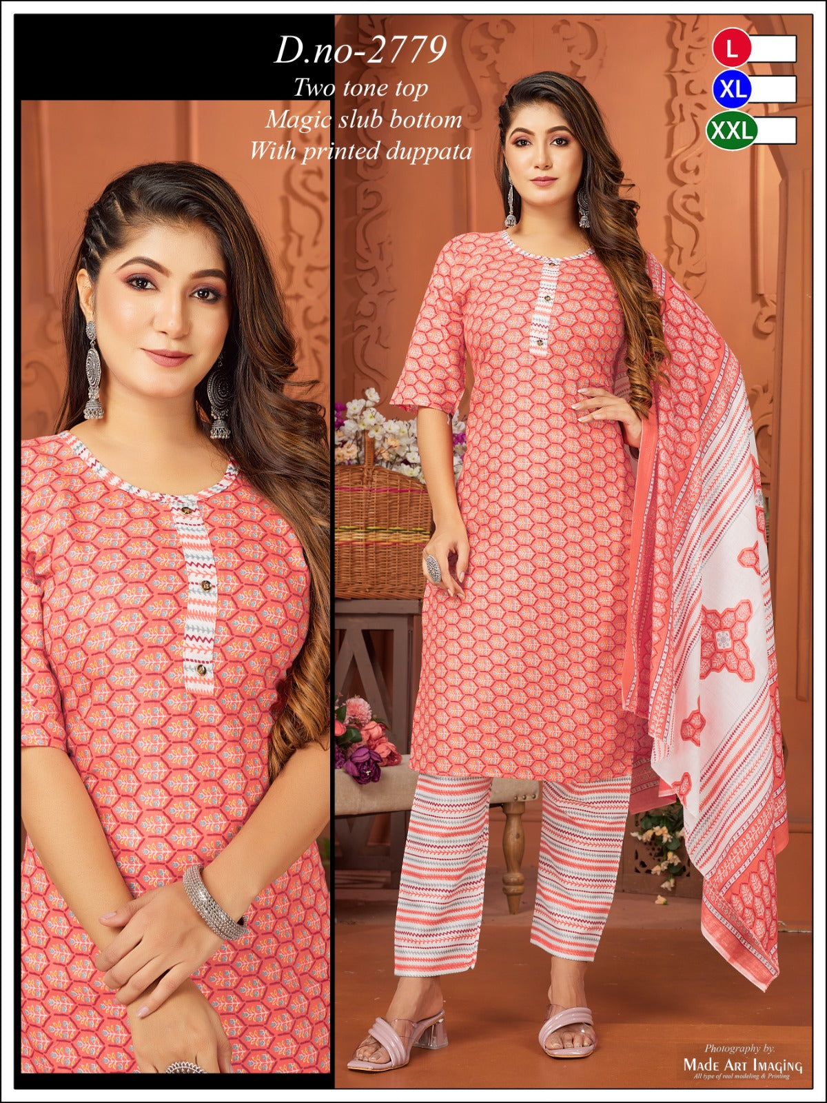Two Tone 3011 Globe Readymade Pant Style Suits