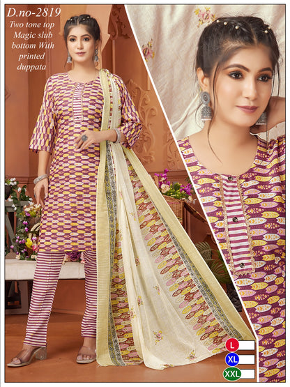 Two Tone 3011 Globe Readymade Pant Style Suits