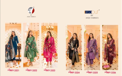 Tyohaar Af Organza Readymade Pant Style Suits