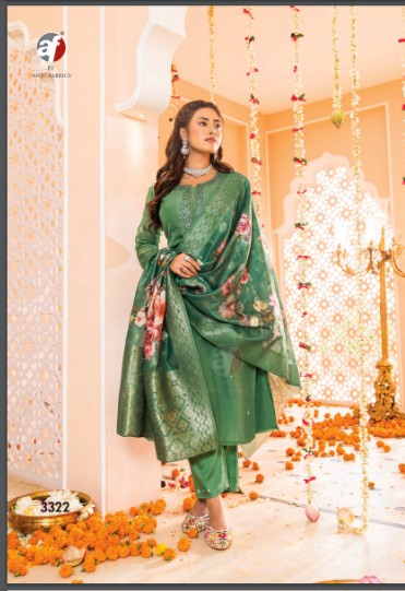 Tyohaar Af Organza Readymade Pant Style Suits