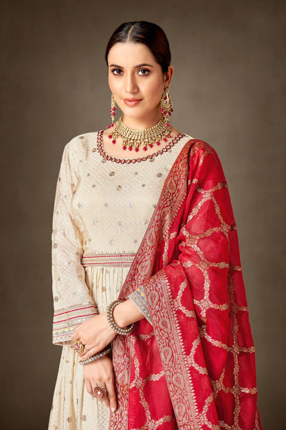 Umang Gulzar Viscose Readymade Anarkali Suits