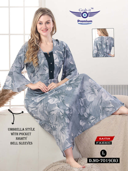 Umbrella 2111 Grab It Rayon Night Gowns